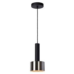 Foto van Lucide teun - hanglamp - ø 13 cm - 1xe27 - zwart