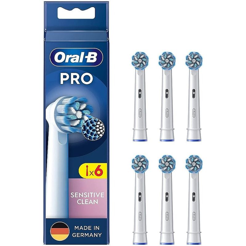 Foto van Oral b pro sensitive clean 6 opzetborstels mondverzorging accessoire