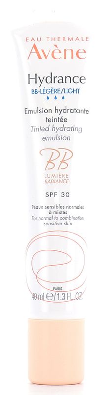 Foto van Eau thermale avène hydrance bb- getinte lichte hydraterende emulsie spf30