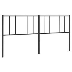 Foto van The living store hoofdbord metalen - 206 x 3 x 90 cm - robuuste constructie