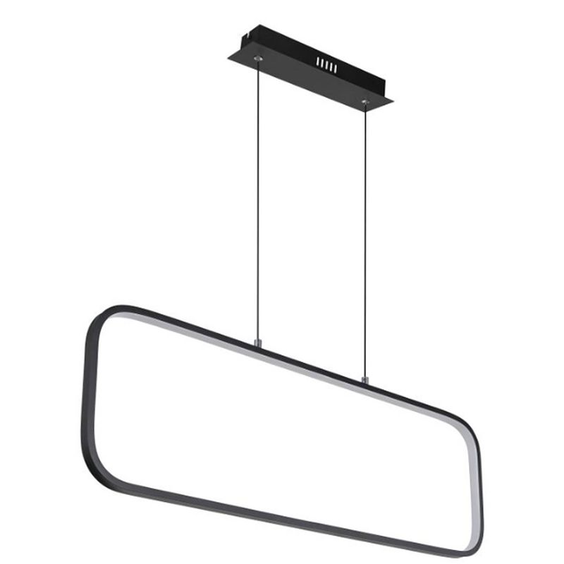 Foto van Industriële hanglamp silla - l:80cm - led - metaal - zwart