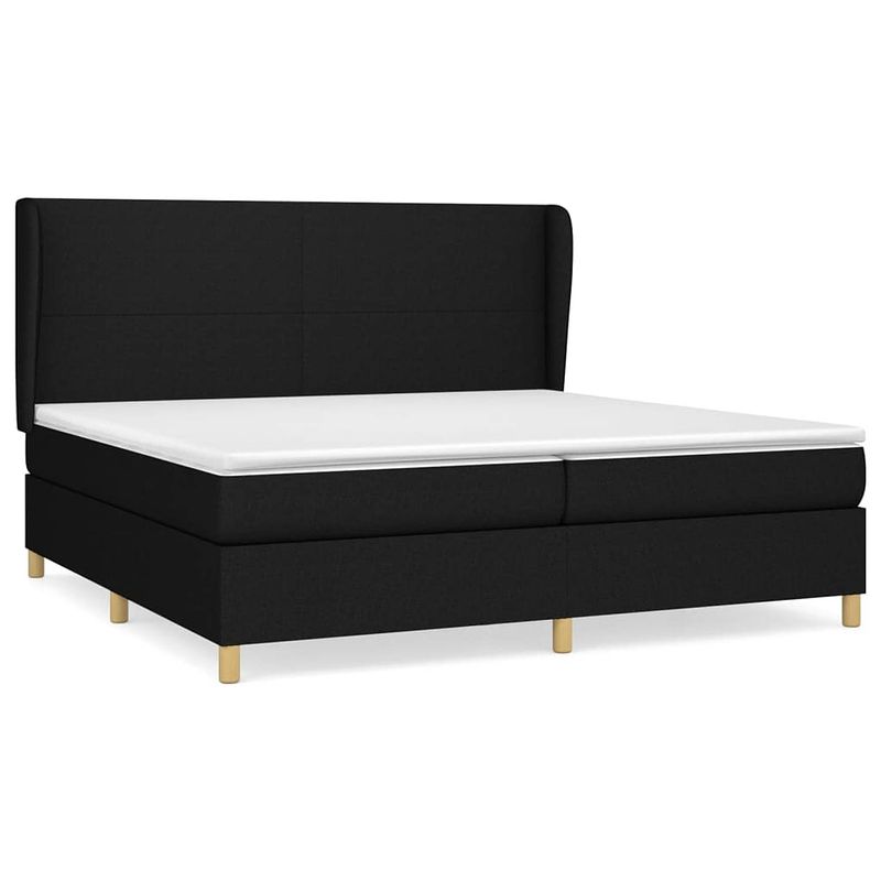 Foto van The living store boxspringbed - classic s - bed met pocketvering matras - 203 x 203 cm - middelharde ondersteuning -