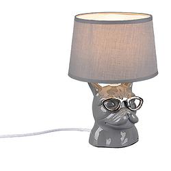 Foto van Trio tafellamp dosy 29 cm e14 keramiek 40w grijs