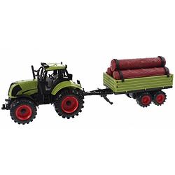 Foto van Johntoy speelset junior farming tractor en aanhanger 43 cm