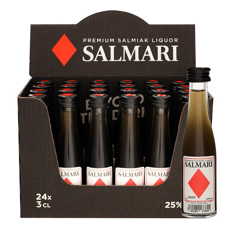 Foto van Salmari premium salmiak liquor 24 x 3cl likeur
