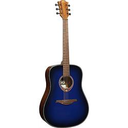 Foto van Lag guitars tramontane special edition dreadnought t-blue-d westerngitaar