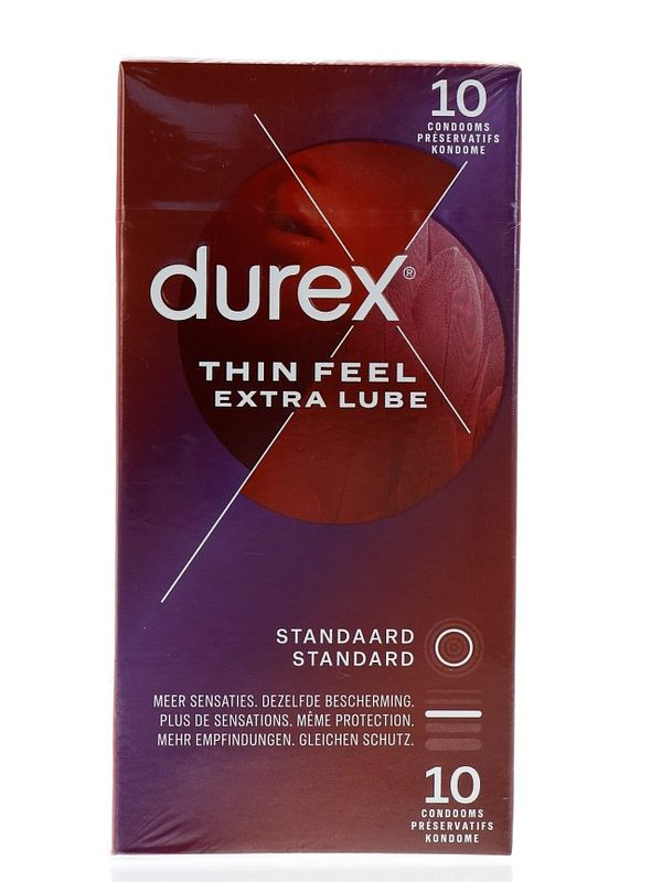 Foto van Durex condoom thin feel extra lube