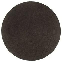 Foto van The living store vloerkleed - jute - omkeerbaar - trendy - 150 cm diameter