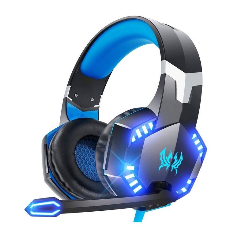 Foto van Parya official - gaming headset - 3.5 mm jack - zwart & blauw