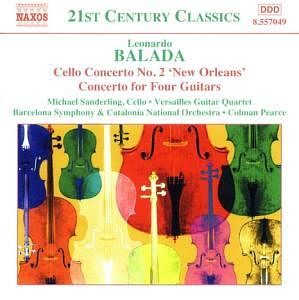 Foto van Balada: cello concerto no.2 / concerto for four guitars - cd (0747313204922)