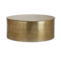 Foto van Womo-design salontafel, ø 76x32 cm, goud, gemaakt van gehamerd aluminium legering