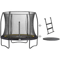 Foto van Salta trampoline comfort edition met veiligheidsnet - ø 305 cm - met ladder en afdekhoes - zwart