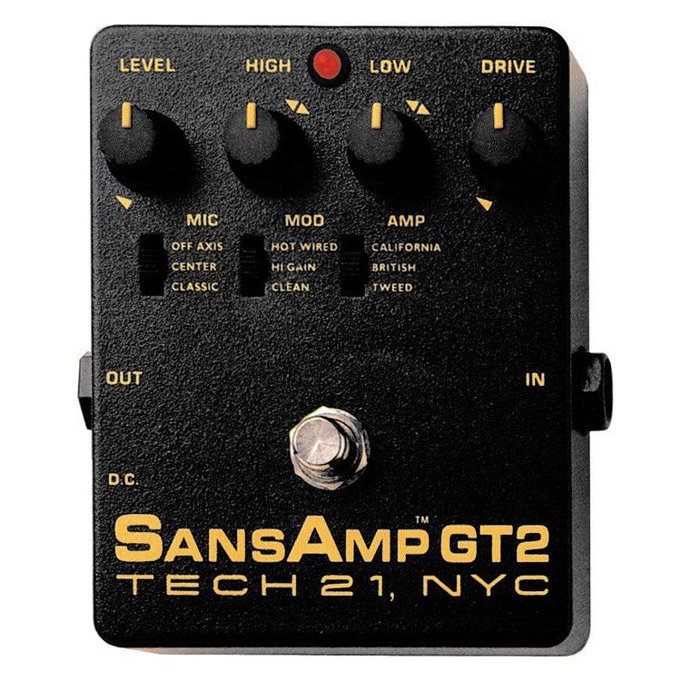 Foto van Tech 21 sansamp gt-2 stompbox