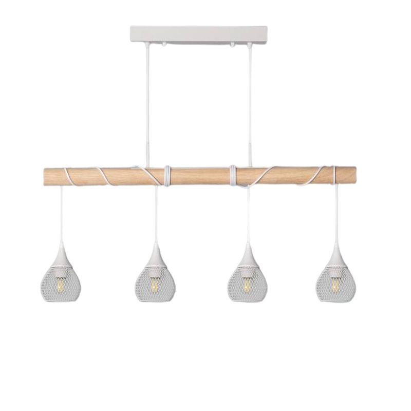 Foto van Bussandri - scandinavische hanglamp - metaal - scandinavisch - e27 - l:10cm - voor binnen - woonkamer - eetkamer -