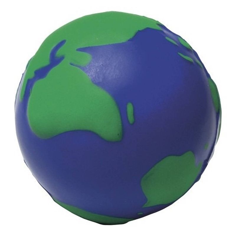 Foto van Anti-stressbal wereldbol 6,5 cm - stressballen