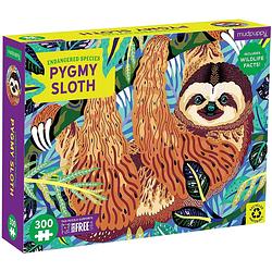 Foto van Mudpuppy 300 pcs endangered species puzzle/pygmy sloth