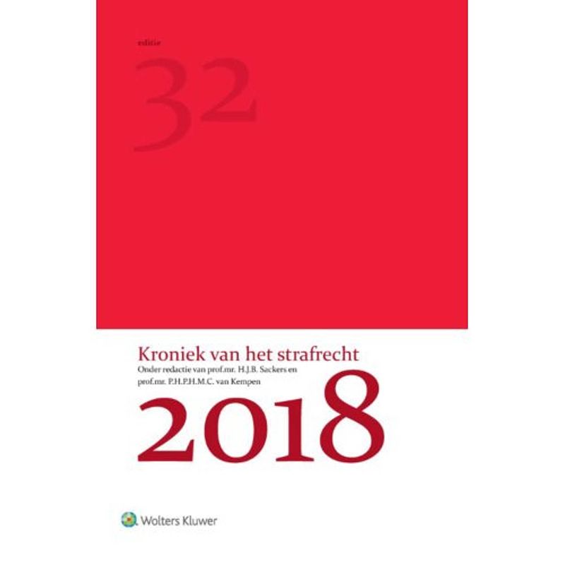 Foto van Kroniek van het strafrecht / 2018 32