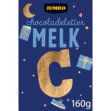 Foto van Jumbo chocoladeletter melk c 160g aanbieding bij jumbo | 2 voor 4.50