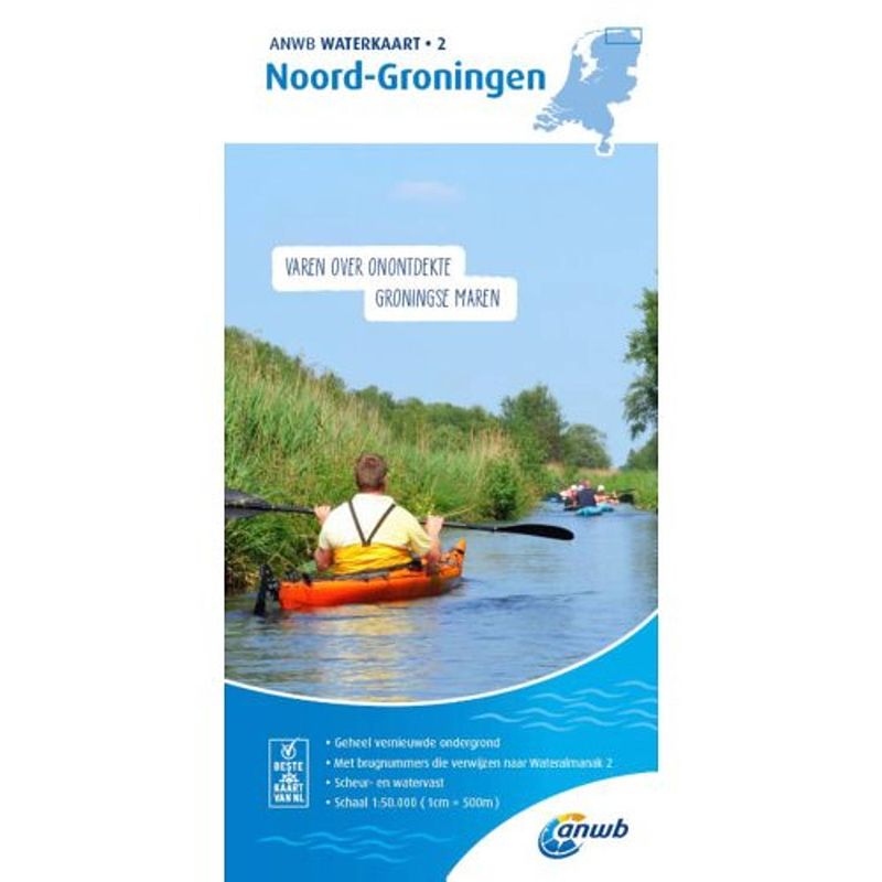 Foto van Noord-groningen - anwb waterkaart