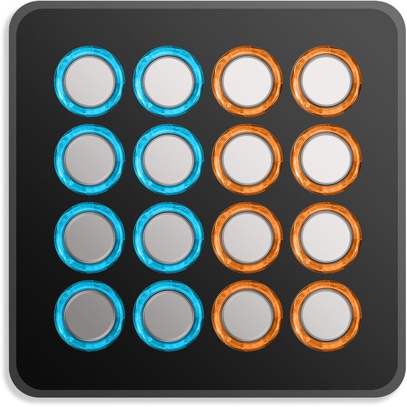 Foto van Dj techtools midi fighter spectra silver button-controller