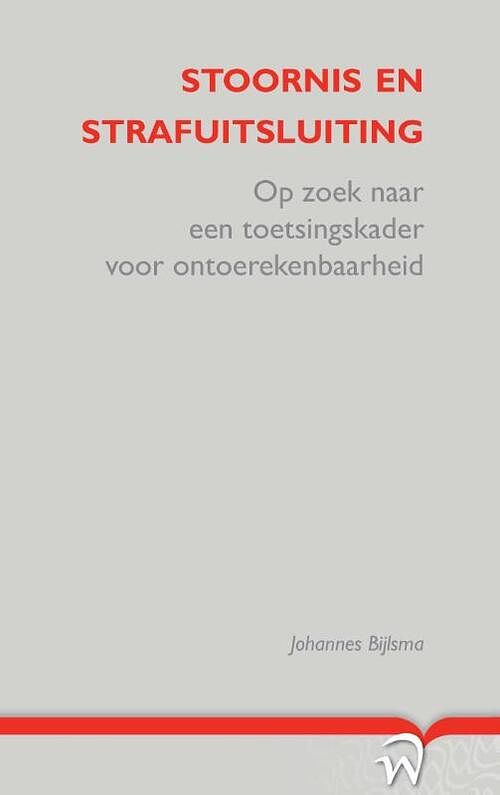 Foto van Stoornis en strafuitsluiting - johannes bijlsma - paperback (9789462402843)