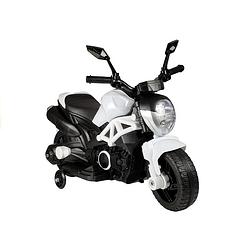 Foto van Elektrische naked bike - kindermotor - motor voor kinderen tot 25kg max 1-3 km/h wit
