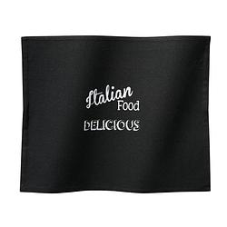 Foto van Ddddd placemat italian food 35 x 45 cm black per 6 stuks