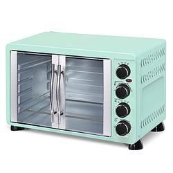 Foto van Turbotronic feo55 vrijstaande oven - met franse deuren - 55l - groen