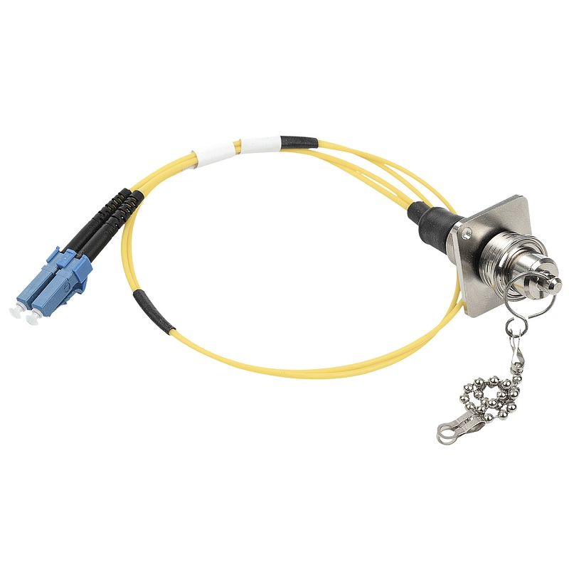 Foto van Dap q-odc2-f (d-flens) breakout-kabel naar 2x lc-connector