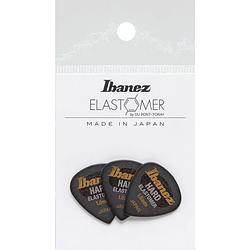 Foto van Ibanez bel16hd10s-hbk elastomer plectrums 3-pack hard 1.0 mm - hazy black