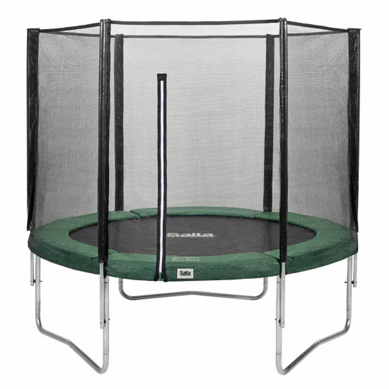 Foto van Salta combo trampoline rond met veiligheidsnet - 213 cm - groen