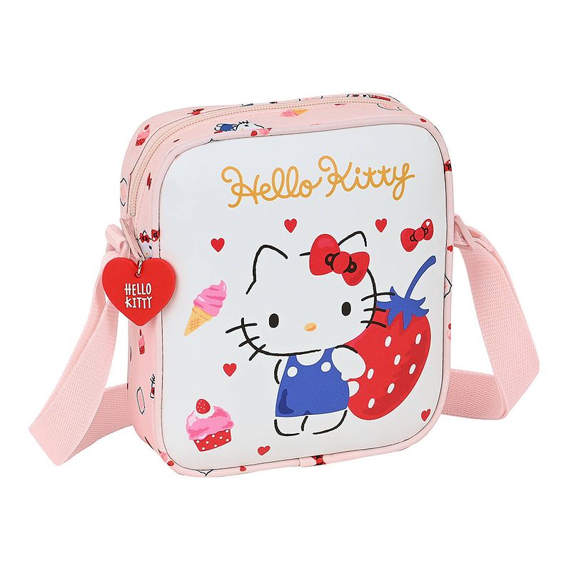 Foto van Hello kitty mini schoudertas, happiness - 18 x 16 x 4 cm - polyester