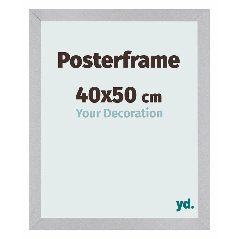 Foto van Posterlijst 40x50cm zilver mdf