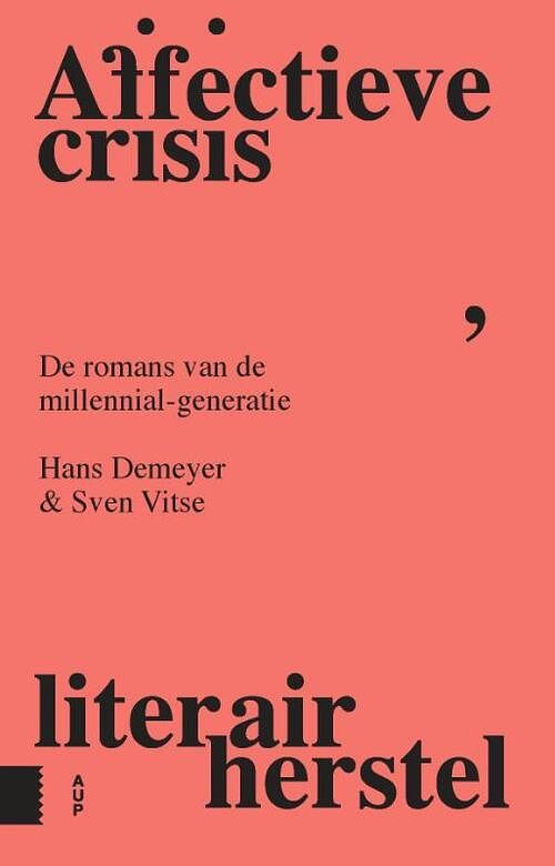 Foto van Affectieve crisis, literair herstel - hans demeyer, sven vitse - paperback (9789463726917)