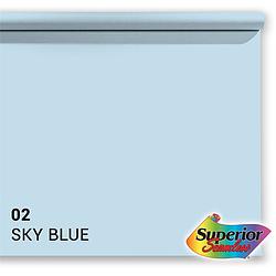 Foto van Superior achtergrondpapier 02 sky blue 1,35 x 11m