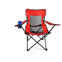 Foto van Bobo camp - campingstoel - vouwstoel - rood - stoel opklapbaar 50x50x80cm