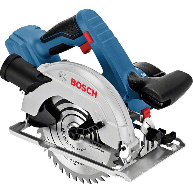 Foto van Bosch professional gks 18v-57-2 l solo accu-cirkelzaag zaagdiepte 90° (max.) 57 mm incl. koffer, zonder accu, zonder lader 18 v