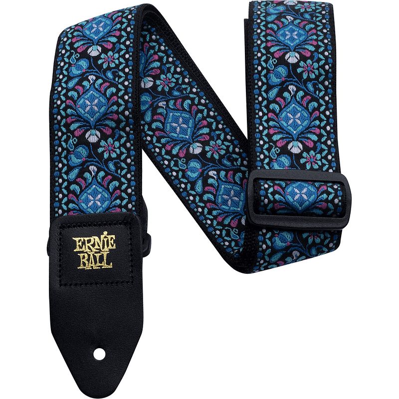 Foto van Ernie ball 4097 indigo orchid jacquard strap gitaarband