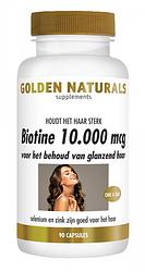 Foto van Golden naturals biotine 10.000mcg capsules