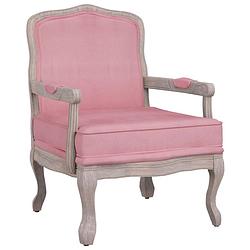 Foto van Vidaxl fauteuil 64x64x90 cm fluweel roze