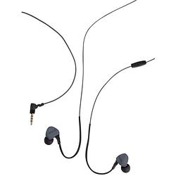 Foto van Boompods sportpods race wired in ear oordopjes sport kabel zwart headset, volumeregeling, bestand tegen zweet