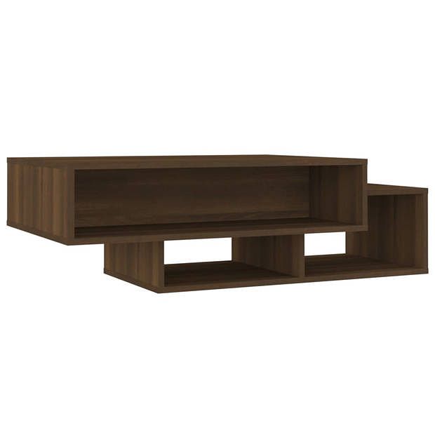 Foto van Vidaxl salontafel 105x55x32 cm bewerkt hout bruineikenkleurig