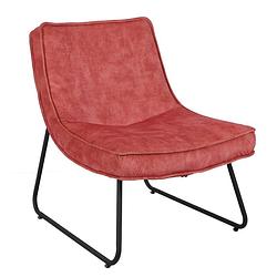 Foto van Dimehouse fauteuil industrieel roze lowen - velvet