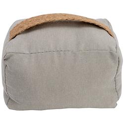 Foto van Cosy & trendy deurstopper - 0.22 kilo gewicht - grijs - oppak lus - 15 x 10 cm - deurstoppers