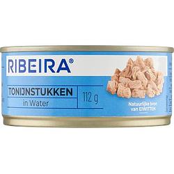 Foto van Ribeira tonijnstukken in water 160g bij jumbo