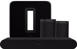 Foto van Sonos ray zwart + one (2x) + sub g3