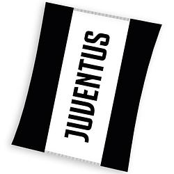 Foto van Juventus fleece deken stripe - 150 x 200 cm - polyester