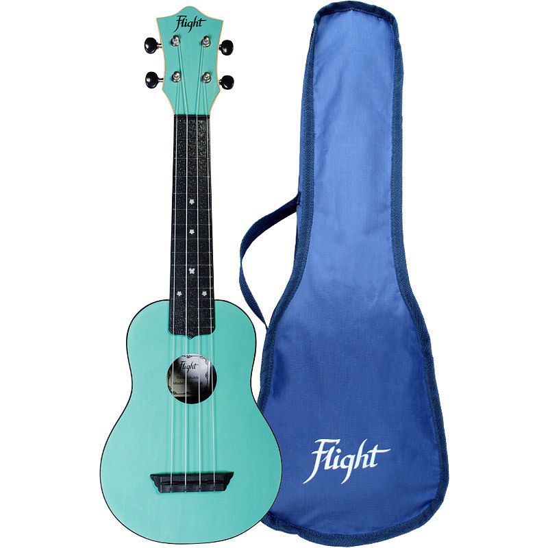 Foto van Flight travel series tus35 light blue sopraan ukelele met gigbag