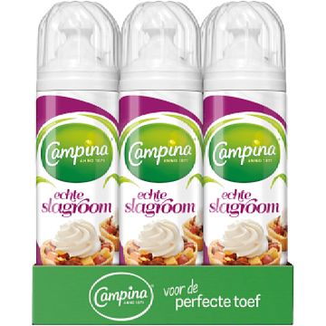 Foto van Campina room slagroom echte 6 x 250g bij jumbo