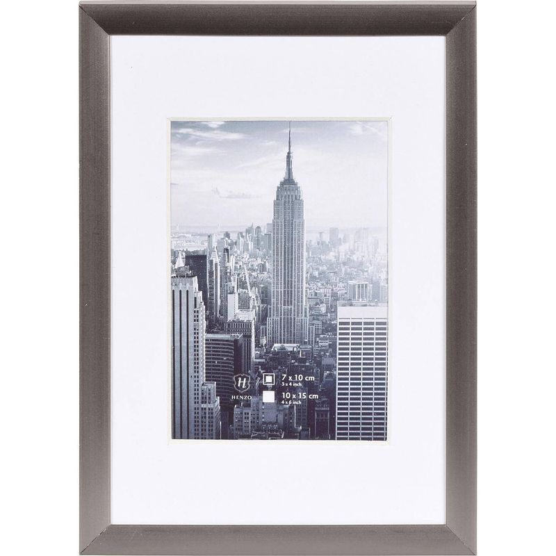 Foto van Henzo fotolijst - manhattan - fotomaat 10x15 cm - donkergrijs